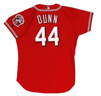 2003 Adam Dunn Game Worn Cincinnati Reds Alternate Jersey